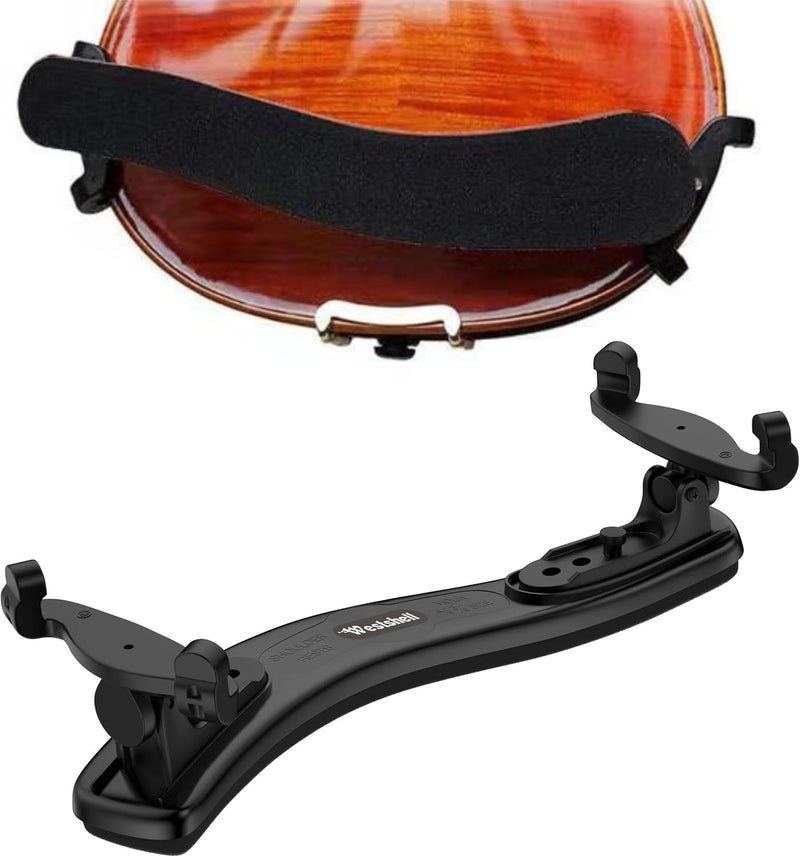 Westshell Store Violin Shoulder Rest, Foam Shoulder Rest for 3/4-4/4 size, Collapsible and Height Adjustable Feet Violin Universal Type Violin Parts Soft Easy to Use - Image 1